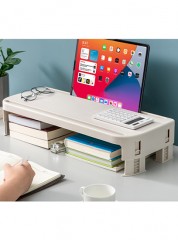 BC286 Stand Riser Storage Desk Organizer for PC Laptop